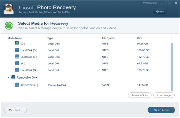 Jihosoft Photo Recovery for mac