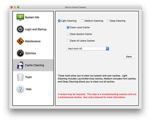 Sierra Cache Cleaner mac版下载