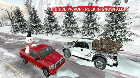 冬季雪卡车3D模拟