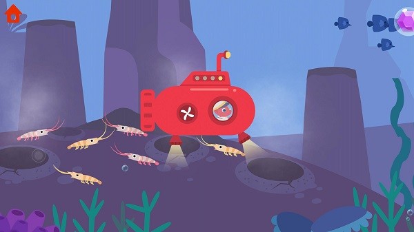 恐龙潜水艇儿童游戏