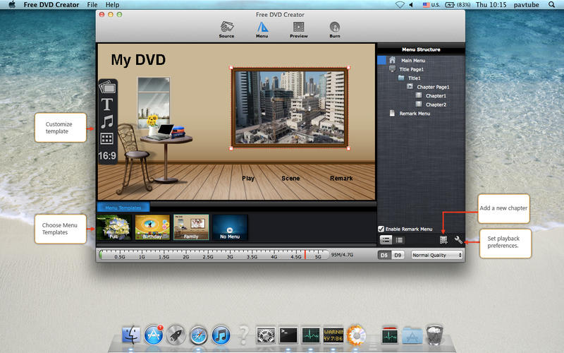 Free DVD Creator mac