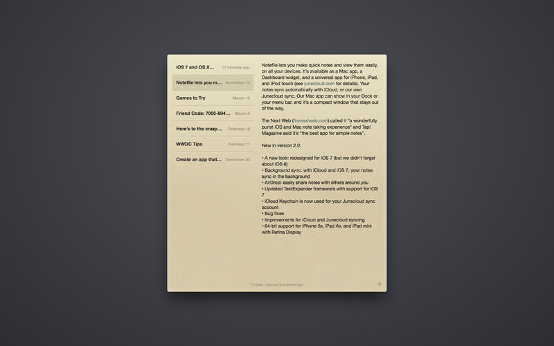记事本工具Notefile for Mac