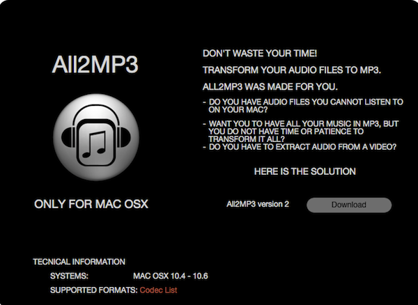 All2MP3 for Mac