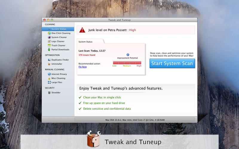 系统优化工具Tweak and Tuneup for Mac