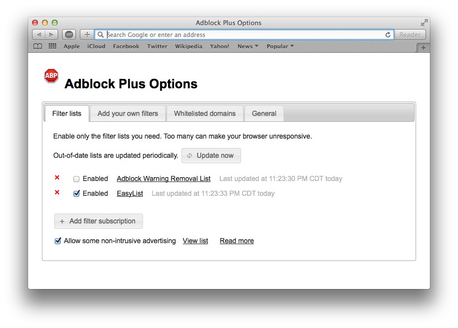广告拦截工具Adblock Plus Mac版