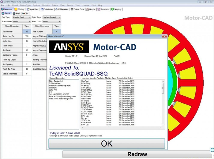 ANSYS Motor-CAD13破解版(电动机仿真软件)