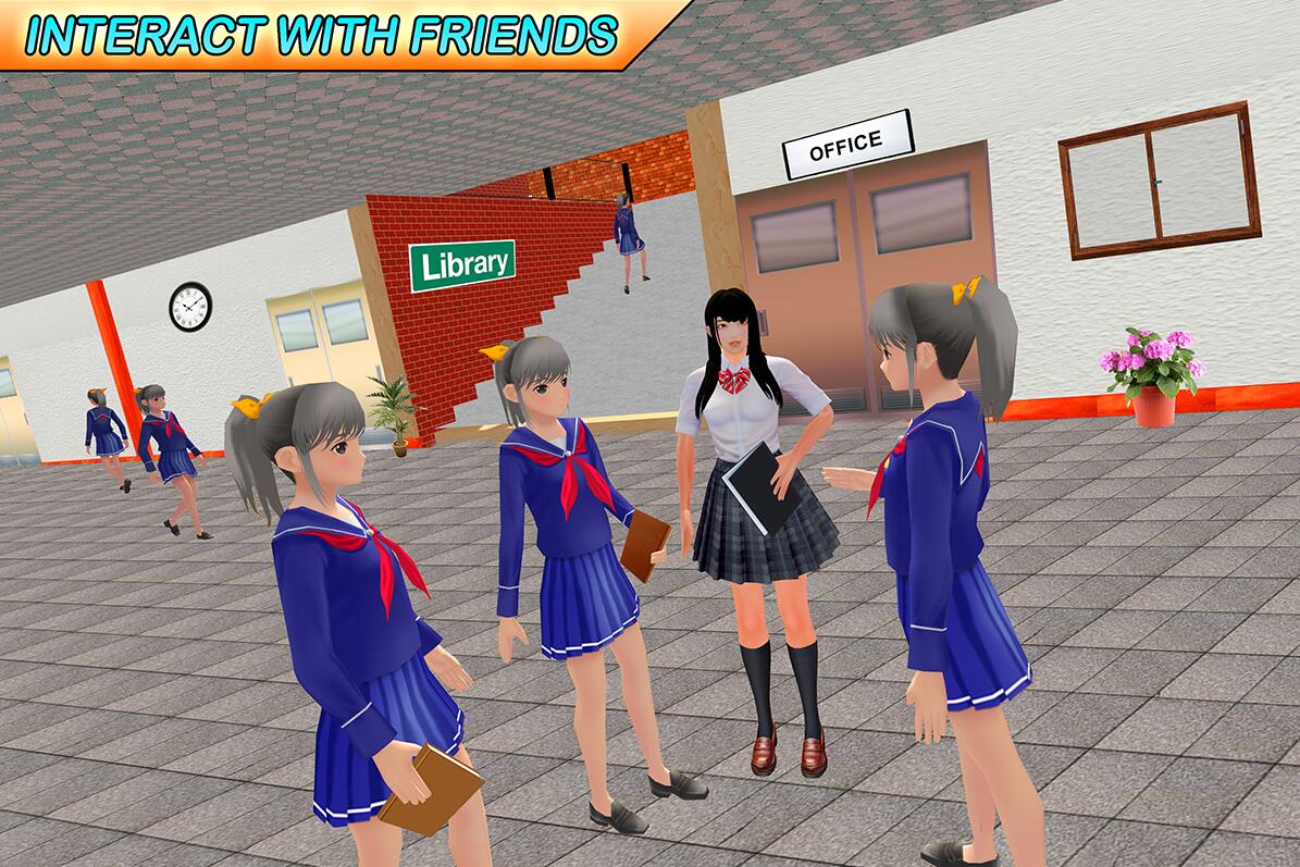 High School Life: Girl Simulator(高中乐趣虚拟女孩游戏)