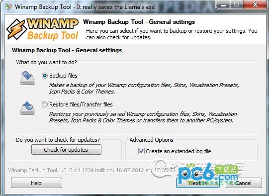 Winamp备份工具(Winamp Backup Tool)