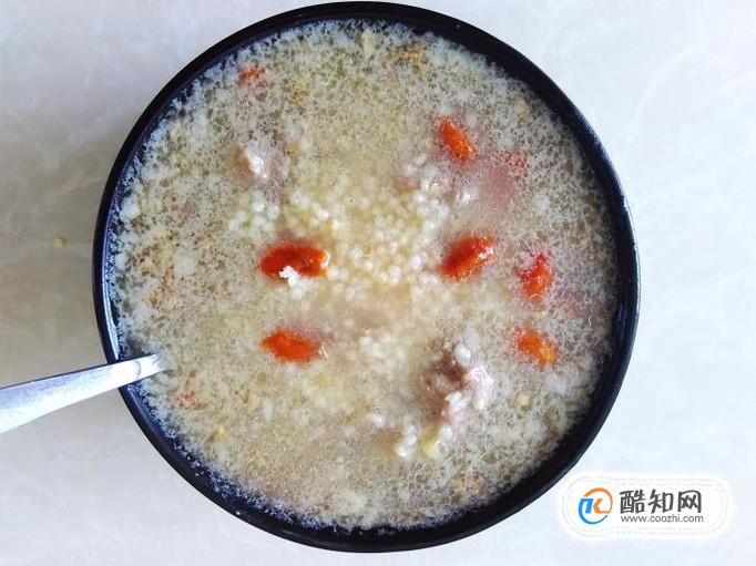 小米枸杞肉末养胃粥的做法